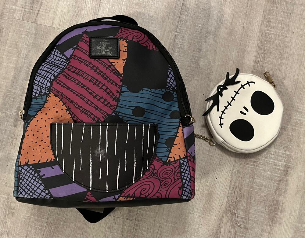 Disney The Nightmare Before Christmas Jack Skellington Halloween Sally Backpack